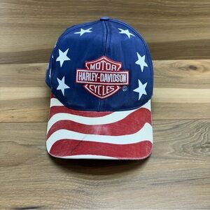 Vintage Harley-Davidson Stars and Stripes Cap